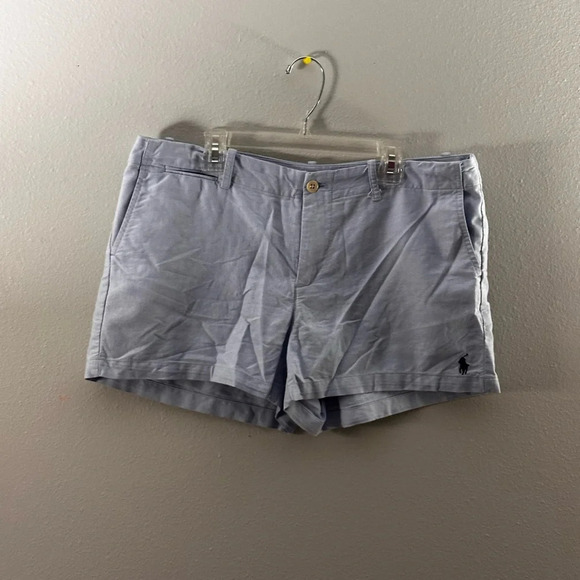 Polo Ralph Lauren Women Blue Chino Shorts size 8 - Picture 1 of 8